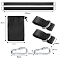 Miniatyrbild 1 av 2: Hammock Straps Hanging Straps For Swing, 150cm Outdoor Hammock Straps With Safety Carabiners For Tree Swings And Hammocks Max.