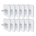 12pcs Adhesive Shelf Support Pegs Drill Free Nail Instead Holders Closet Cabinet Shelf Support Clips Wall Hangers A