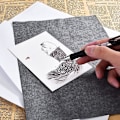 Miniatyrbild 4 av 4: 100 Pcs Carbon Paper Transfer Copy Sheets Graphite Tracing A4 For Wood Canvas Art Black