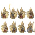 8pcs Magic Ring Ring King Building Block Noldor Elf Warrior Medieval Soldier Building Block Minifigure