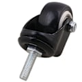 Miniatyrbilde 2 av 2: 4x Svart Møbel Sofa Seng Hjul 1.5 tommer Svingbart Hjul M8 Bolt