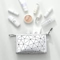 Miniatyrbillede 2 af 4: Makeup Taske, Rejse Makeup Taske Vandtæt PU Læder Foldbar Kosmetiktaske