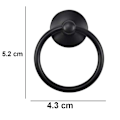 Miniatyrbild 2 av 4: 8pcs Vintage Cabinet Ring Knobs Round Antique Drawer Pulls Handle Black