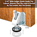 Miniatyrbild 2 av 5: Heavy Duty Leveling Feet Furniture Levelers Adjustable Table Leg Leveler Workbench Leveling Feet For Furniture,table,cabinets, Workbench,shelving Unit