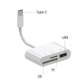 Miniatyrbild 2 av 4: Usb 2.0 Sd Card Reader Usb Type C Sd Tf Cf Card Docking Station Otg Adapter