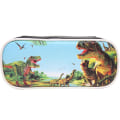 Miniatyrbilde 1 av 2: Dinosaurs T-rex Penal Cartoon Blyantveske Lett Pennal Slitesterk Stor Kapasitet for Gutter Jenter Voksne Skole Penneholder Vanntett A