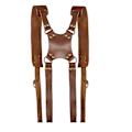 Miniatyrbild 3 av 4: Camera Strap Accessories For Two-cameras  Dual Shoulder Leather Harness  Multi Camera Gear For Dslr/slr Strap Dual Camera Strap Holder Holste BROWN