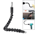 Miniatyrbild 2 av 2: 4pcs Flexible Drill Bit Extension Flexible Shaft Drill Bit Extension Screwdriver Bit Holder Flexible Screwdriver Extension For Drill Connector (black