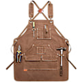 Miniatyrbild 3 av 5: Tool Apron For Men With 6 Pockets,waxed Canvas Carpenter Apron,heavy Duty Canvas