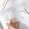 Miniatyrbild 1 av 4: 50/100x Transparent Sticky Notes Pad Waterproof Self-adhesive Clear Memo Note 100 Pcs