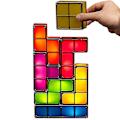 Miniatyrbillede 1 af 4: Opgraderet DIY Tetris Natlys Farverigt Stabelbart Tangram Puslespil 7 Pi