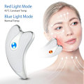 Miniatyrbild 3 av 5: Gua Sha Scraper Facial Massager Face Lifting Slimming Led Light Microcurrent Devices A10 white