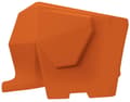 Cutlery Drainer Dryer Tableware Drainer Drain Rack Toothbrush Holder Orange