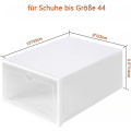Miniatyrbild 2 av 4: 12 Pcs Shoe Box Transparent Foldable Storage Box With Lid(33x23x14cm)