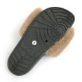 Miniatyrbillede 3 af 5: Bløde Faux Fur Slippers til Kvinder Behagelige Åben Tå Sandaler Med Fle KHAKI 44