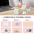 Miniatyrbild 4 av 5: Mini Pocket Sticker Printer, Bluetooth Wireless Portable Mobile Printer Machine Thermal Printer For Notes, Memo, Photo, Pocket Label Receipt Printer C option 5