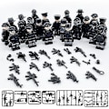 Miniatyrbillede 2 af 2: 22 Typer Militære Byggeklodser, Små Dukker, Specialpoliti Dukker, Små Partikler Samlelegetøj