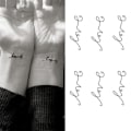 Miniatyrbilde 3 av 4: Midlertidig tatoveringsklistremerke for menn og kvinner, vanntett, avtakbare kroppskunstklistremerker