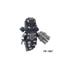 Miniatyrbild 3 av 5: 8pcs Deformed Robot Bumblebee Optimus Prime Inspector Child Puzzle Assembled Building Block Minifigure Toy
