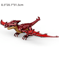 Miniatyrbild 1 av 3: Jurassic Dinosaur World Series Building Blocks Triceratops  Big Figures|blocks Pterosaurs flame
