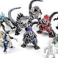 Miniatyrbild 3 av 4: Godzilla 2 King Of The Monster Shin Kaiju Gigan Ghidorah 10pc Toy Figures Sets A
