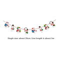Miniatyrbild 4 av 5: 3/4/5 Pieces Christmas Banners Flags Paper Hanging Bunting Garl 4 5PCS