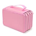 4 Layer Large Capacity Stationery Bag Pencil Case Pen Storage Box Organizer Pink