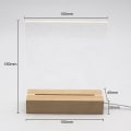 Miniatyrbild 4 av 4: Led Acrylic Diy Message Night Light Desktop Luminous Memo Note Board warm light