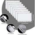 Miniatyrbild 2 av 3: A6 Binder Budget Notebook Cover Folder Size 6 Hole Pocket Plastic Zipper Money Saving Envelope Diary Silver Laser