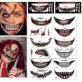 Pikkukuva 1 / 4: Halloween-pilailumeikki väliaikainen tatuointi 8
