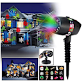 Miniatyrbild 1 av 4: Christmas Projection Light Star Shower Slide Show Halloween Laser Light EU Plug