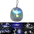 Miniatyrbild 1 av 2: Starlight Usb Night Light Led Unicorn Atmosphere Rotating Can Change Four Models Black