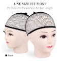 Miniatyrbild 1 av 4: Wig Caps,morgles 6pcs Mesh Net Wig Caps Weaving Hair Net