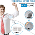 Miniatyrbillede 3 af 5: 80 stk. Engangs Armhule Svedabsorberende Pads Antiperspirant Absorberende Pads Til At Holde Armhuler Og Tøj Rene