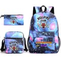 Stranger Things Hellfire Club Backpack Three-piece Set School Bag Star Blue