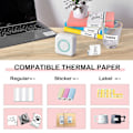 Miniatyrbild 4 av 5: Mini Pocket Sticker Printer, Bluetooth Wireless Portable Mobile Printer Machine Thermal Printer For Notes, Memo, Photo, Pocket Label Receipt Printer C option 5
