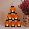 Miniatyrbilde 3 av 4: Flimrende Gresskarlykt Telys 12 Pakning Flimrende LED Gresskarlys Med Batteridrevne Flammeløse Gresskar Telys For Halloween, Ch