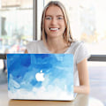 Miniatyrbild 3 av 5: Creative Hard Shell & Keyboard Cover Compatible With Macbook Pro13 Blue smear