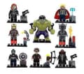 2023-8 Pcs Avengers Hulk Minifigures Building Blocks Toys