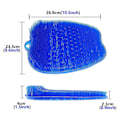 Miniatyrbild 2 av 4: Larger Shower Foot Scrubber Mat With Non-slip Suction Cups- Cleans, Smooths, Exfoliates And Massages Your Feet Without Bending, Foot Circulation And S Blue