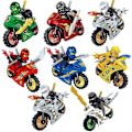 Miniatyrbilde 1 av 4: 8 stk. Ninja Figurer Sett Barneleker Shinobi Minifigurer Bursdagsgaver