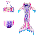 Miniatyrbillede 1 af 4: Børn Piger Havfruehale Bikini Sæt Badetøj Badedragt Svømmekostume Color 1 130