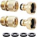 Miniatyrbild 1 av 5: Garden Hose Quick Connector Water Hose Quick Connect  Inch Ght Brass Easy Connect Fitting Quick Connect Hose Fittings Garden Hose Fitting Water Hose C