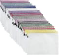 Plastic Wallets - 24 Pcs Plastic Folders Document Wallets A5 Ziplock Bags Plastic Pockets  Gift