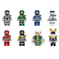Miniatyrbild 1 av 4: 8pcs Ninja Ninja Series Niya Lloyd Warrior X Puzzle Assembled Building Block Minifigure Toy