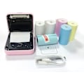 Miniatyrbillede 4 af 5: Mini Printer, Trådløs Termisk Etiketprinter, Sticky Note Kvittering, Egnet Til Android Ios Smart Phone Windows, Med 6+1 Ruller Printerpapir