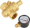 Trykregulator, Dn20 Messing Vandtrykregulator Justerbar Reducer med Ruikalucky Måler