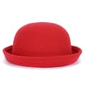 Parent-child Bowler Wool, Fedora Hats Dome red 57cm