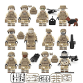 Miniatyrbild 1 av 4: Seals Minifigures With Weapons And Inserted Building Blocks Toy 12pcs