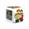 kids Digital Led Alarm Clock One Piece Luffy Ace Night Light Glowing Desk Clock With Thermometer